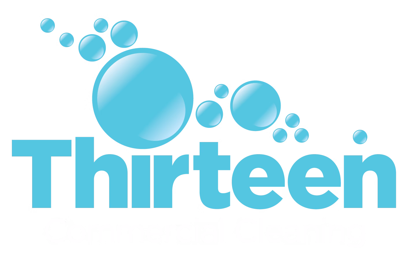 Thirteen Commercial Cleaning RGB white CC